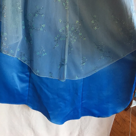 Blue Strapless Prom Dress - Picture 8 of 8